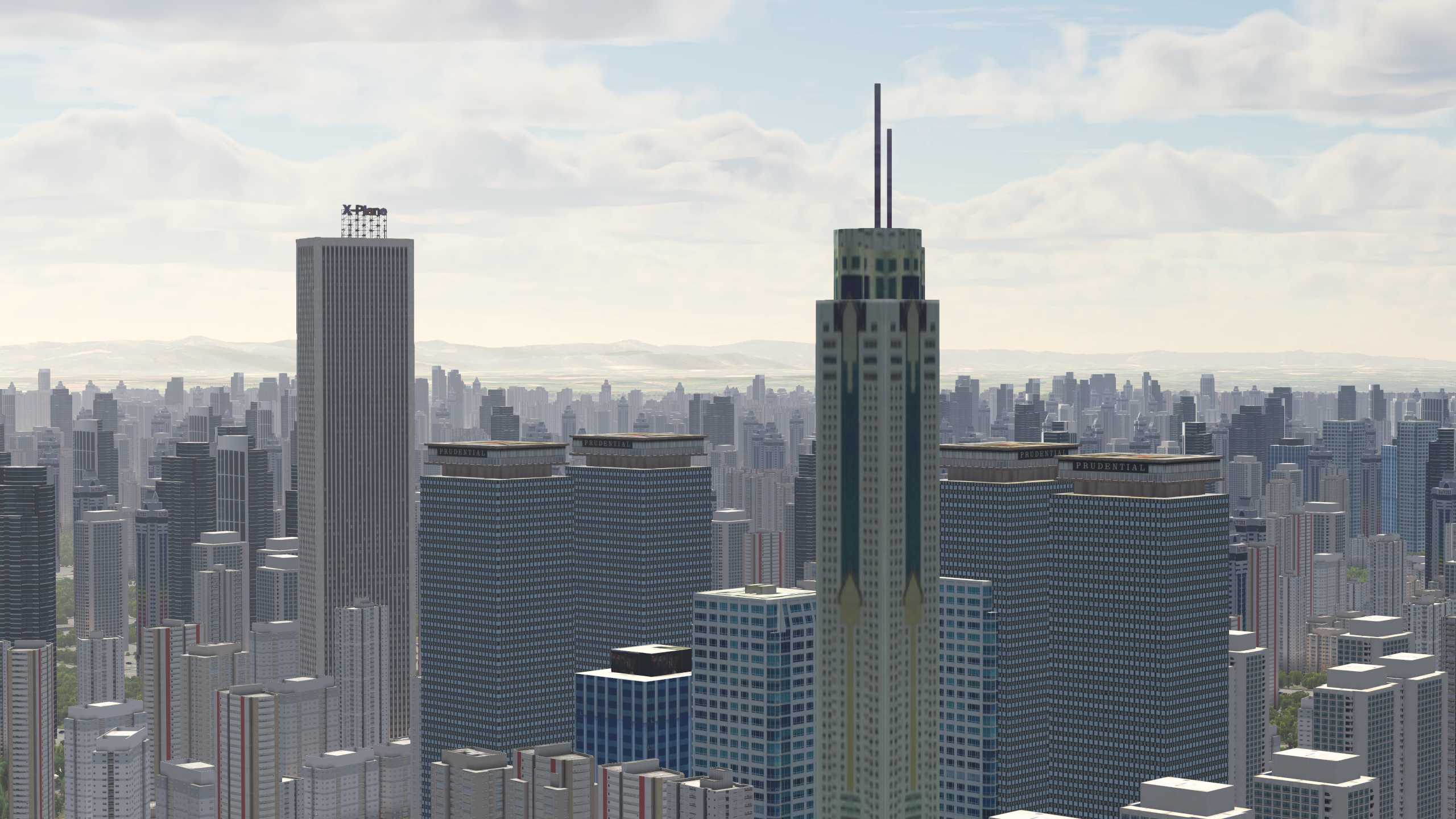 XP11 城市地景-----成都市再次升级效果-7247 