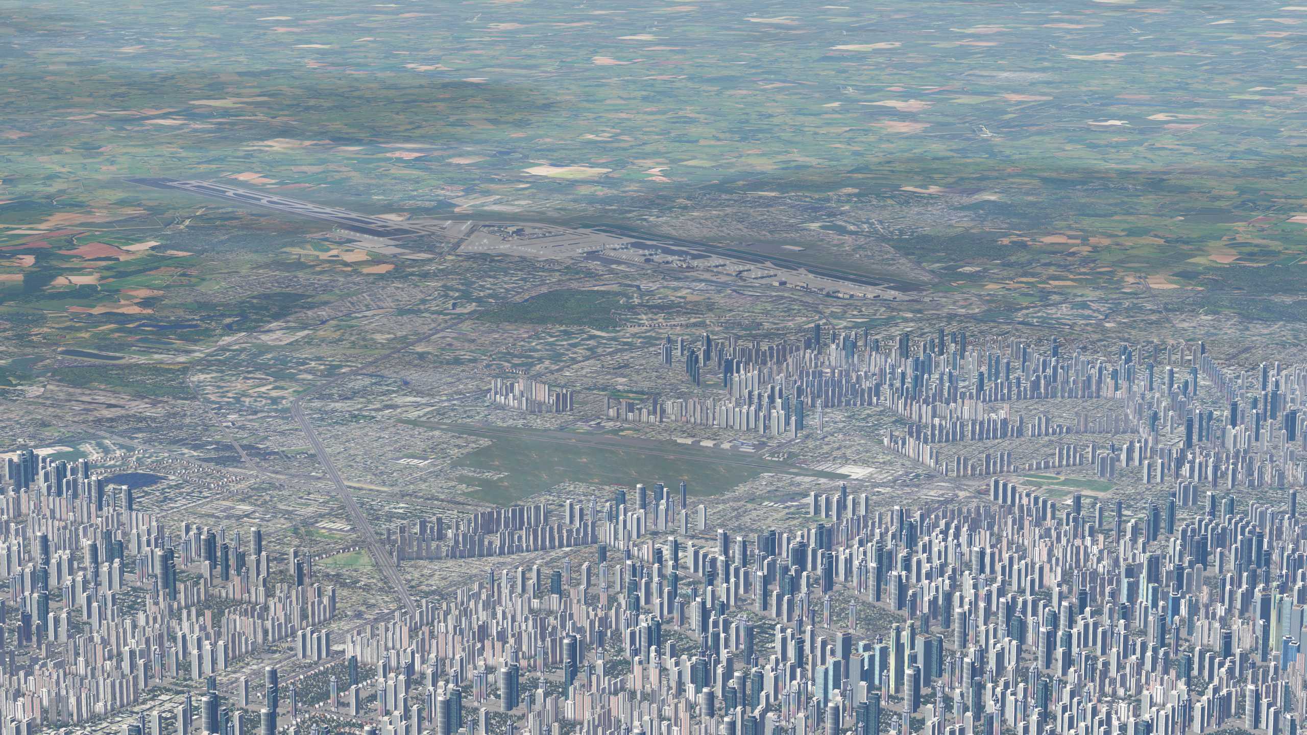 XP11 城市地景-----成都市再次升级效果-4423 