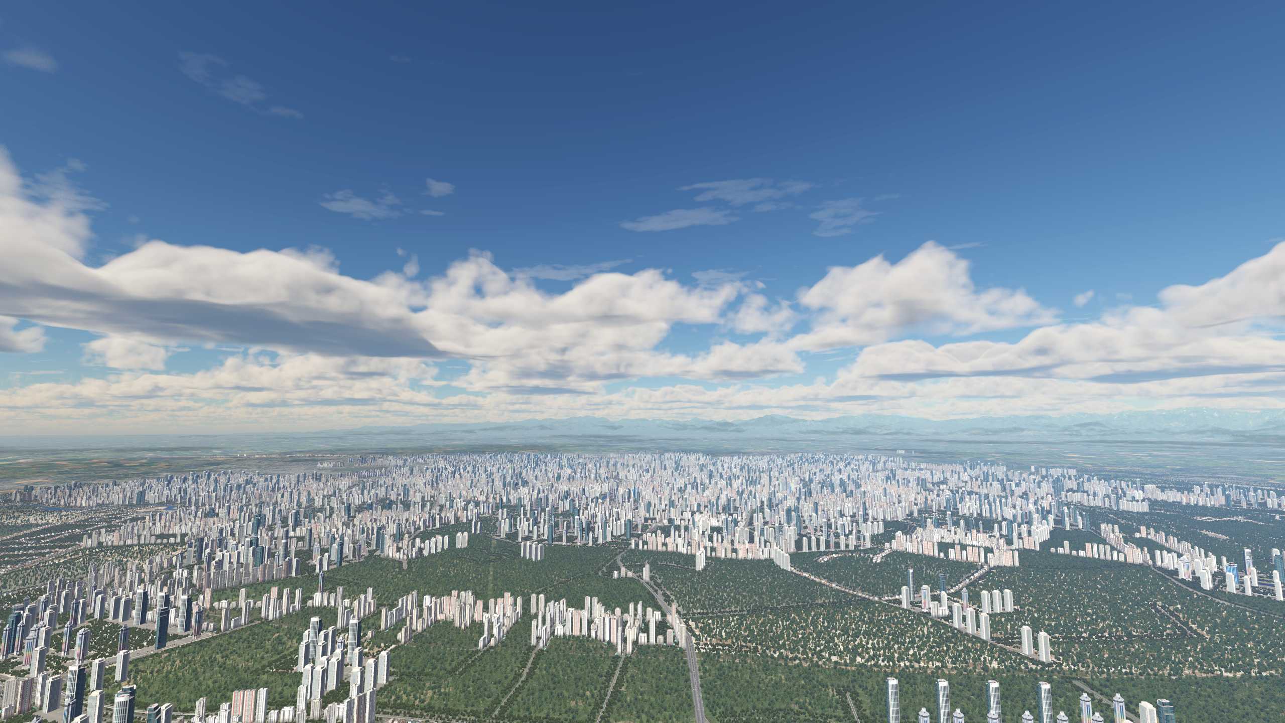 XP11 城市地景-----成都市再次升级效果-7516 