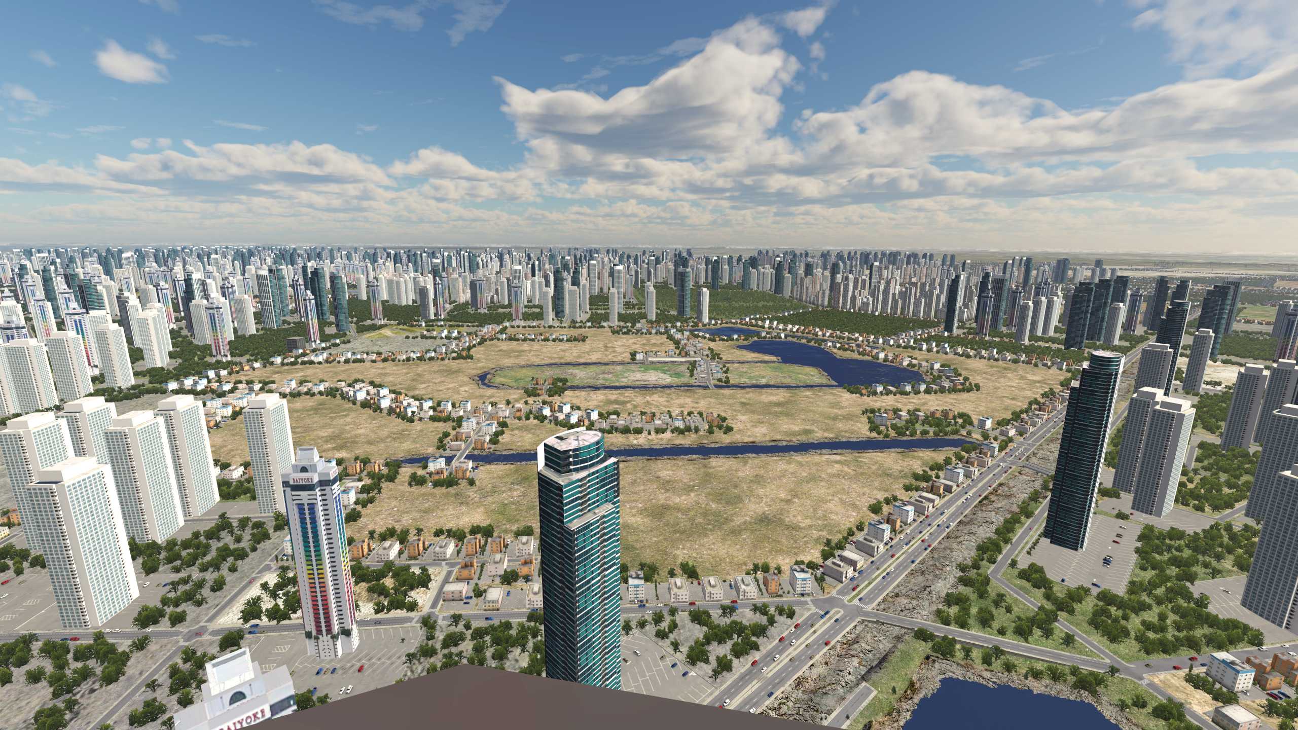 XP11 城市地景-----天津市效果-6547 