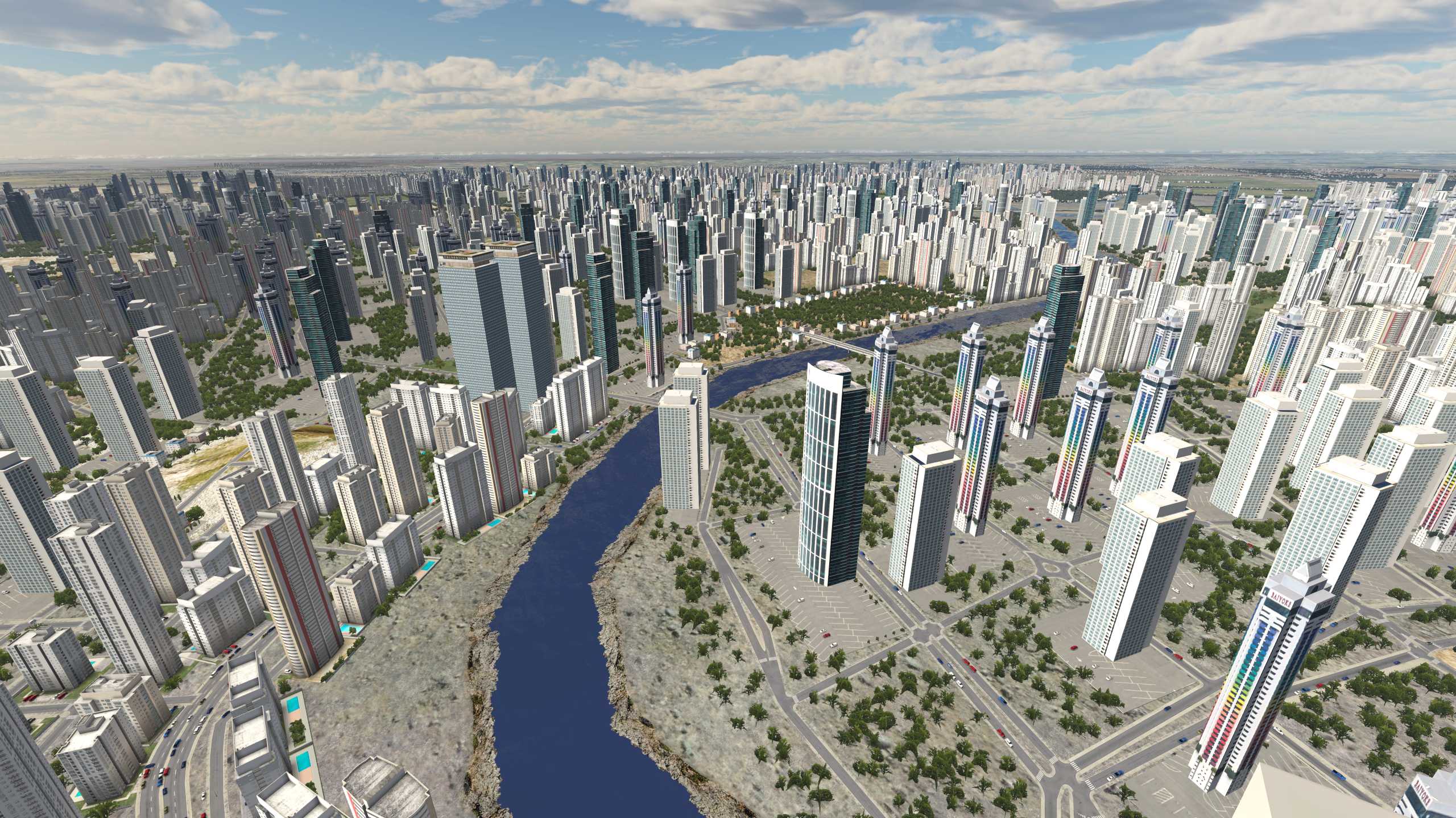 XP11 城市地景-----天津市效果-5993 