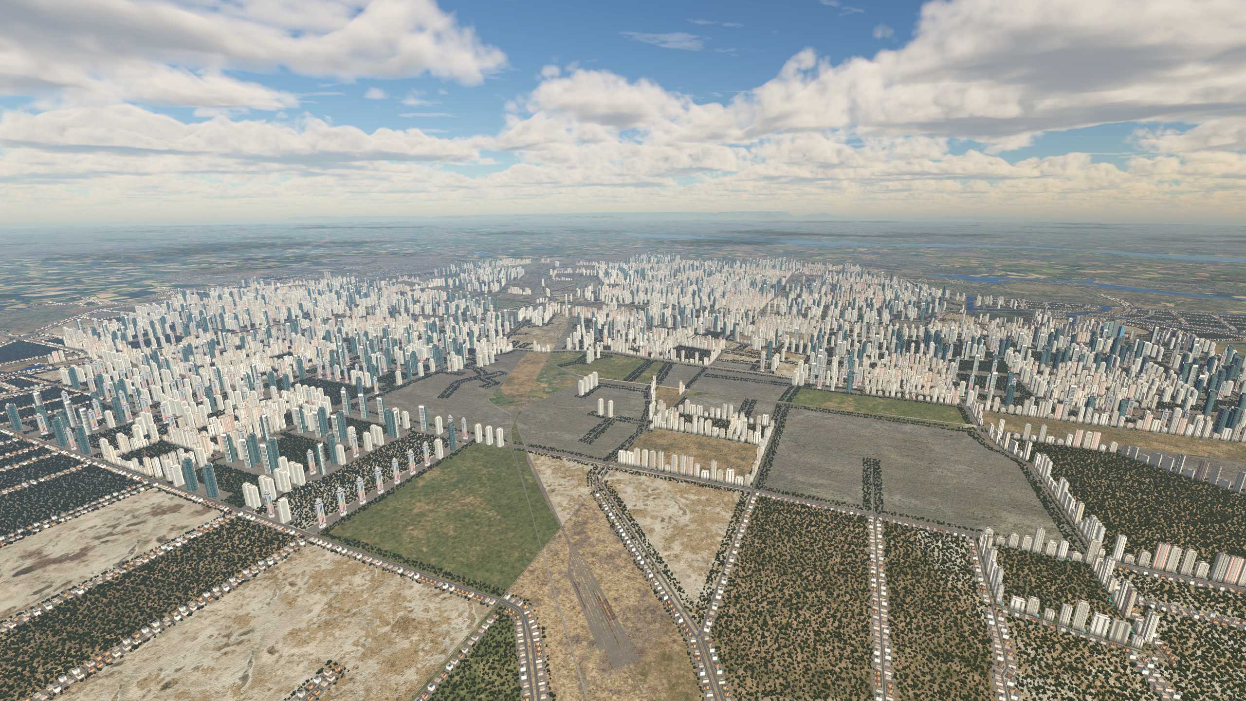 XP11 城市地景-----郑州效果-3529 