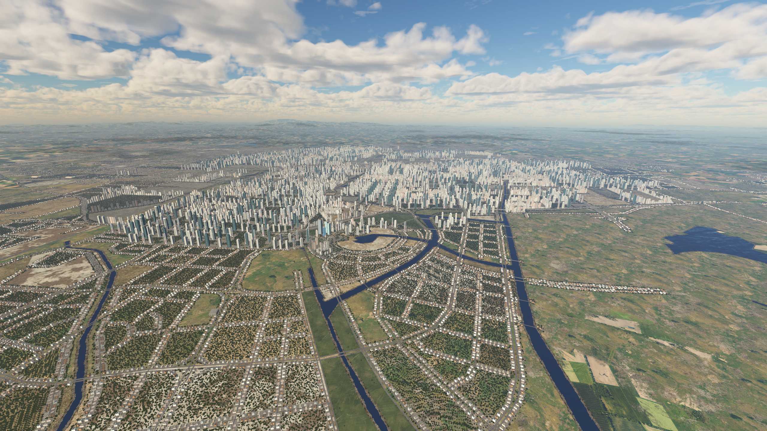 XP11 城市地景-----郑州效果-7722 