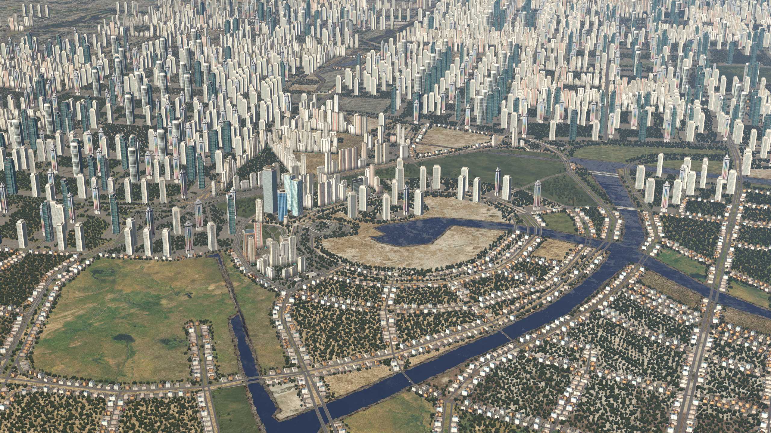 XP11 城市地景-----郑州效果-1786 