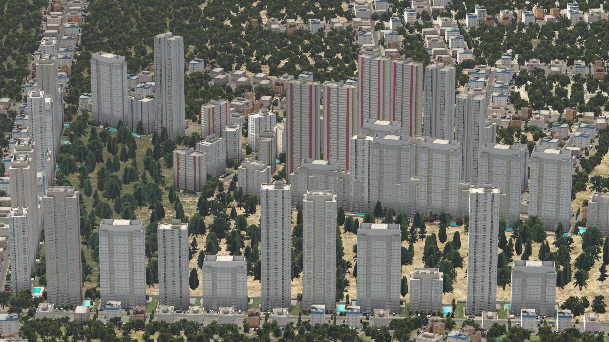 XP11 城市地景-----南昌效果-6320 