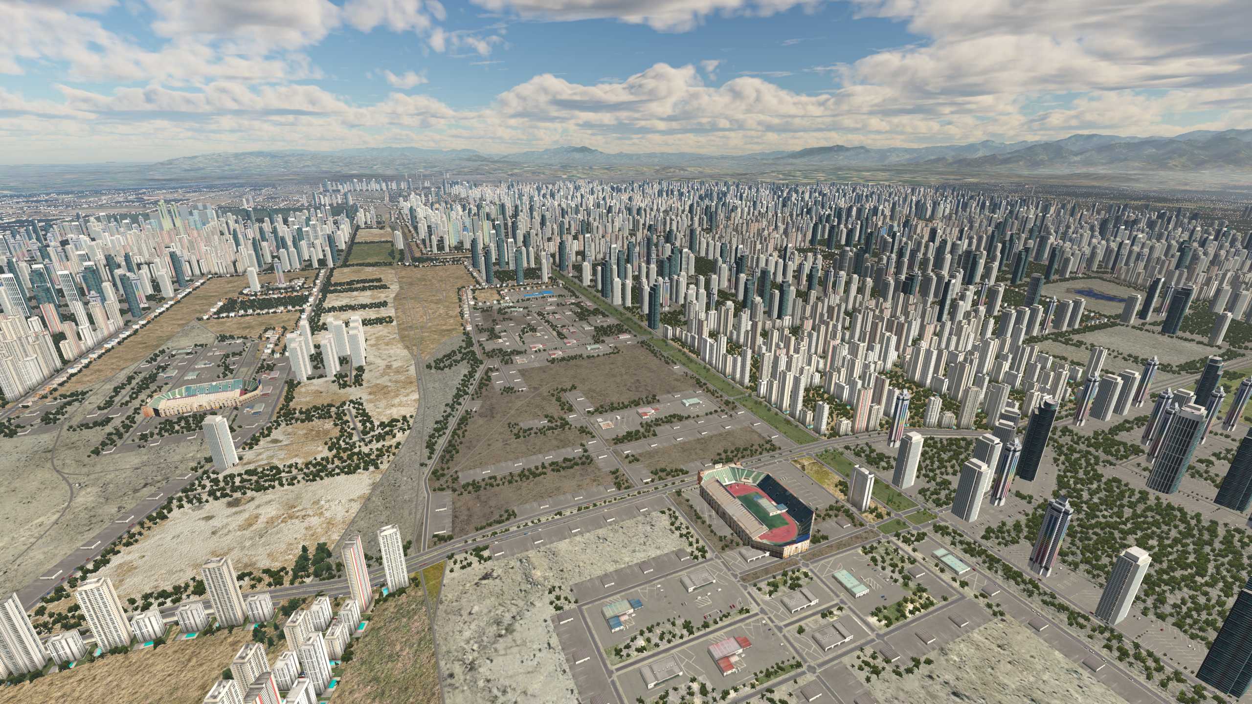 XP11 城市地景-----西安市升级效果-2696 