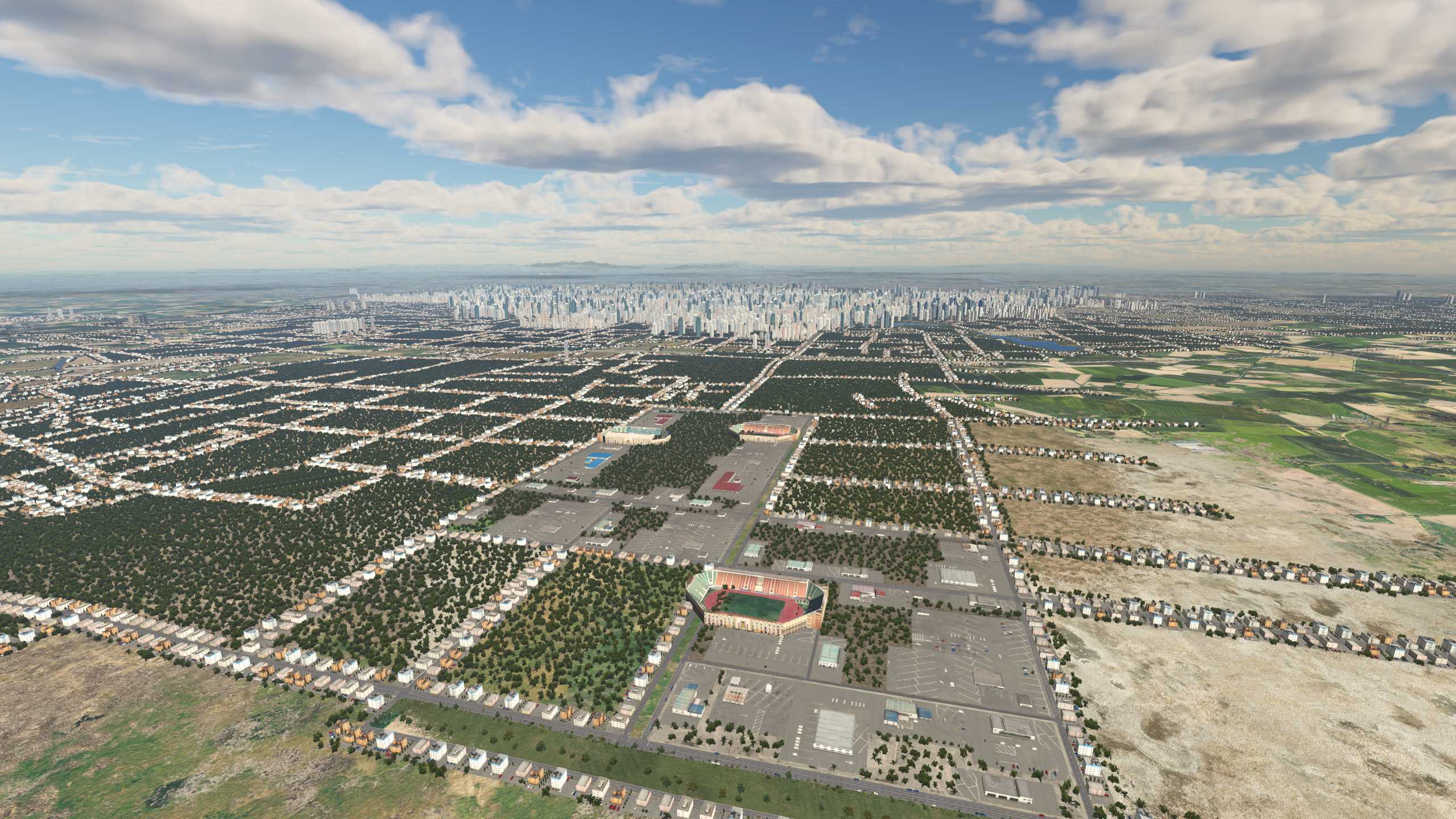 XP11 城市地景-----西安市升级效果-7157 