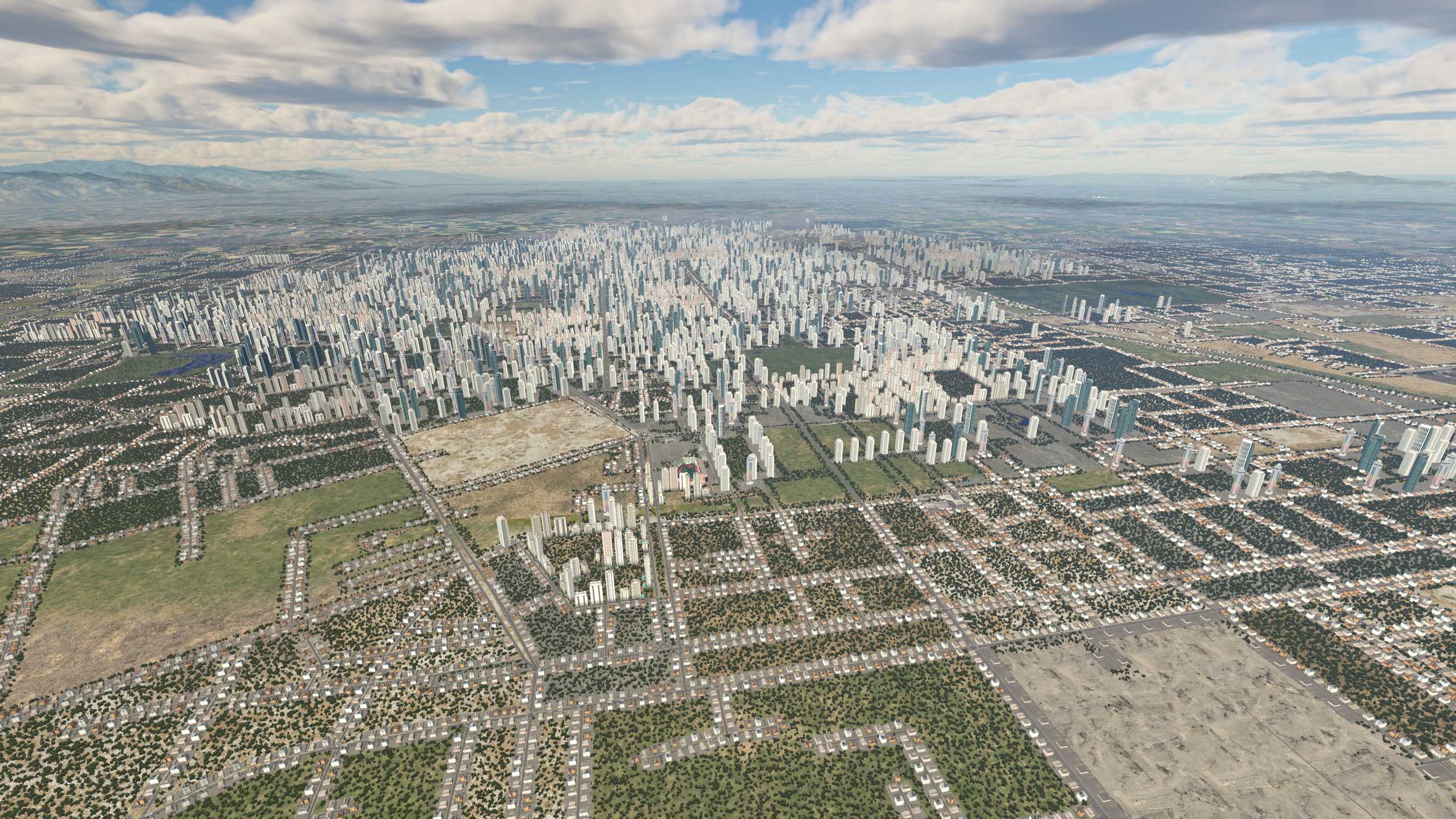 XP11 城市地景-----西安市升级效果-3830 