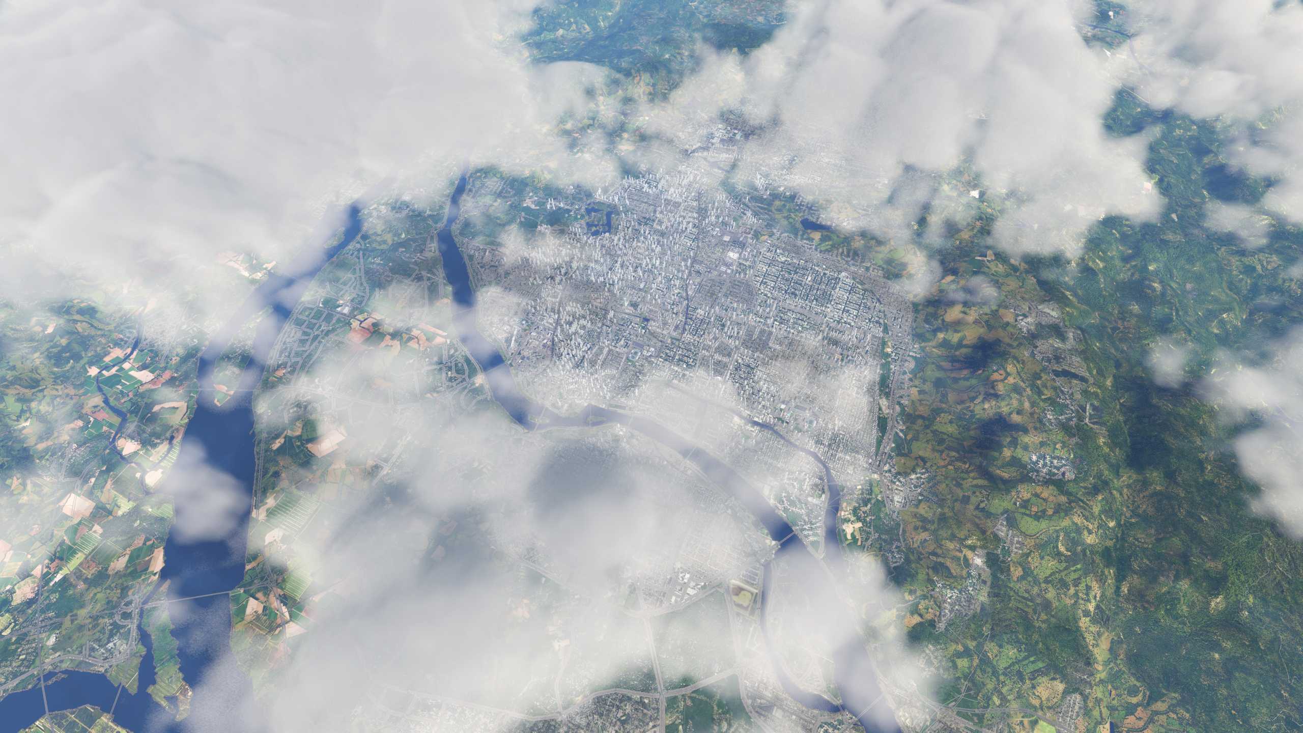 XP11 城市地景-----福州效果-5781 