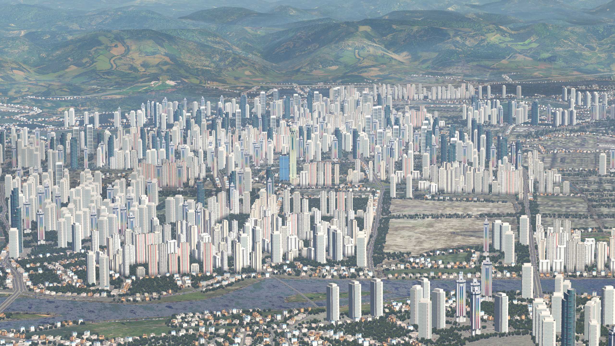 XP11 城市地景-----福州效果-7862 