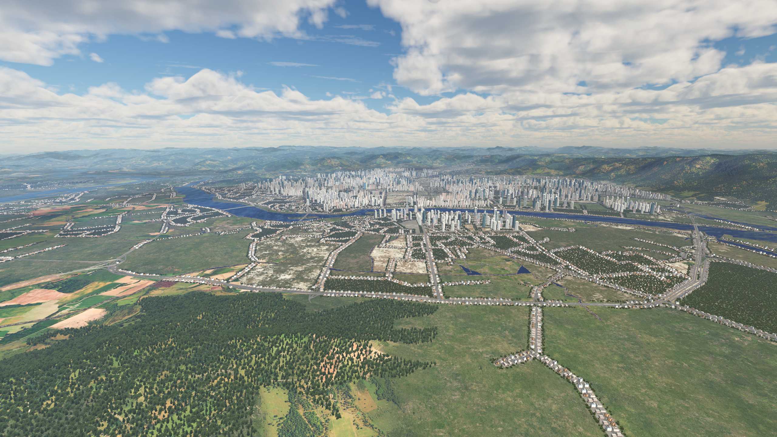 XP11 城市地景-----福州效果-3599 