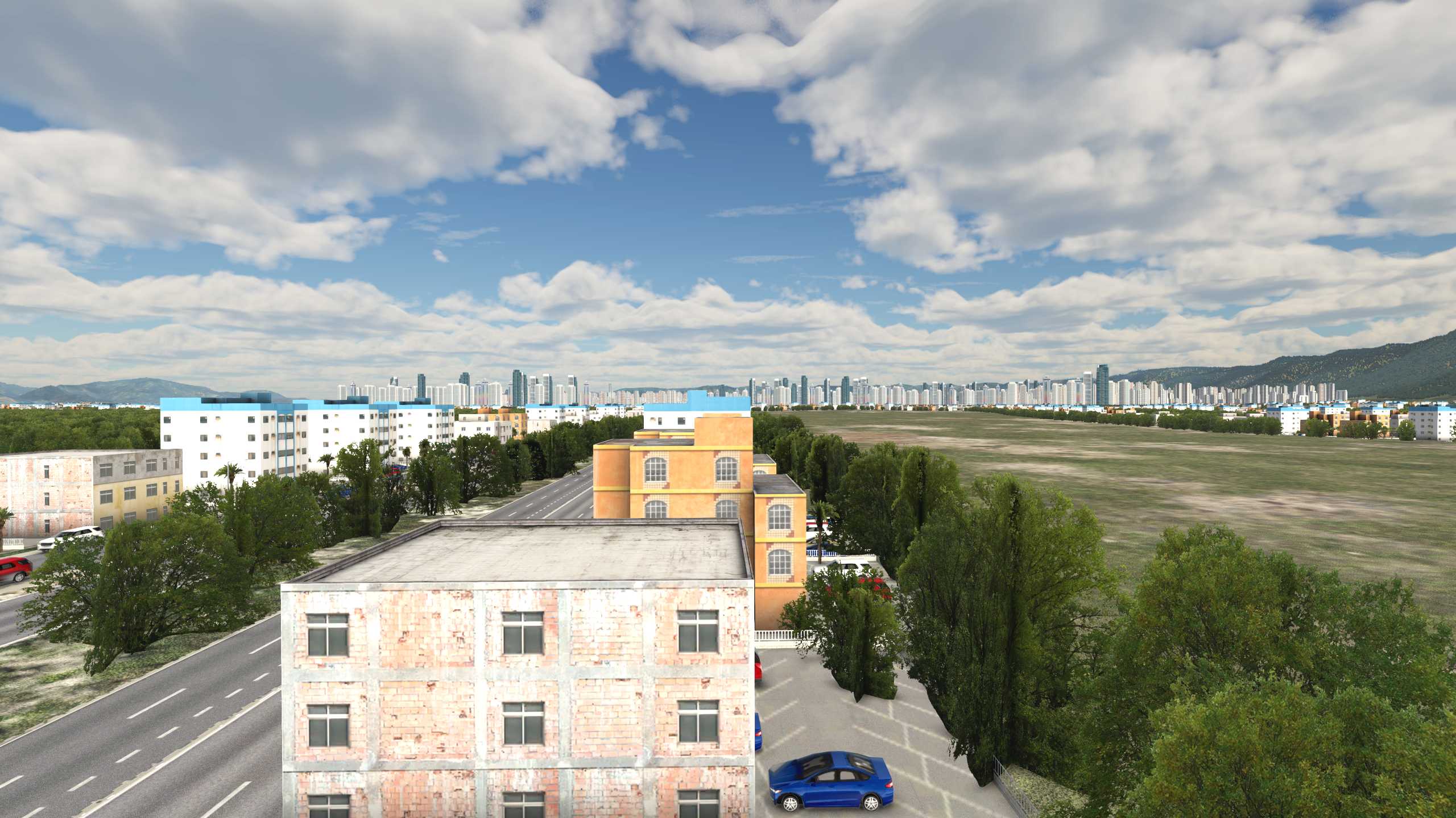 XP11 城市地景-----福州效果-4642 