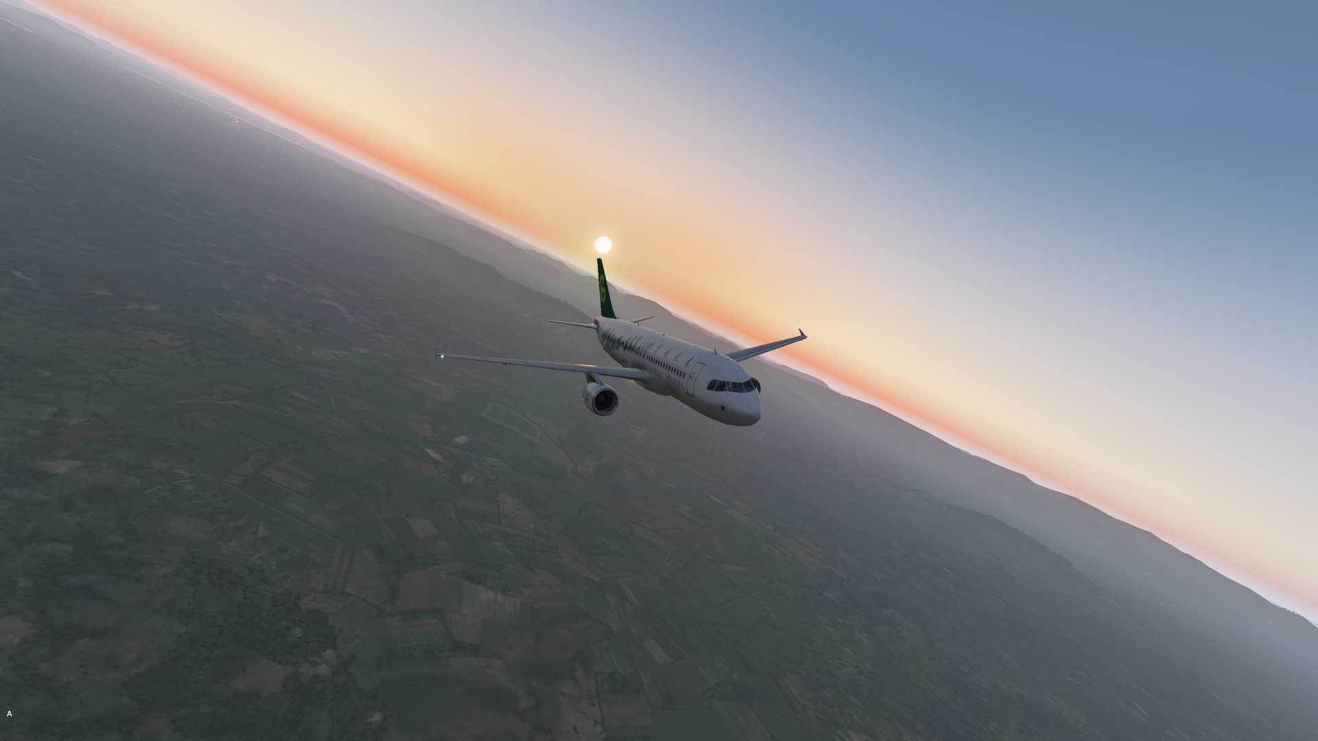 【X-Plane 11】黄昏接近时-5216 