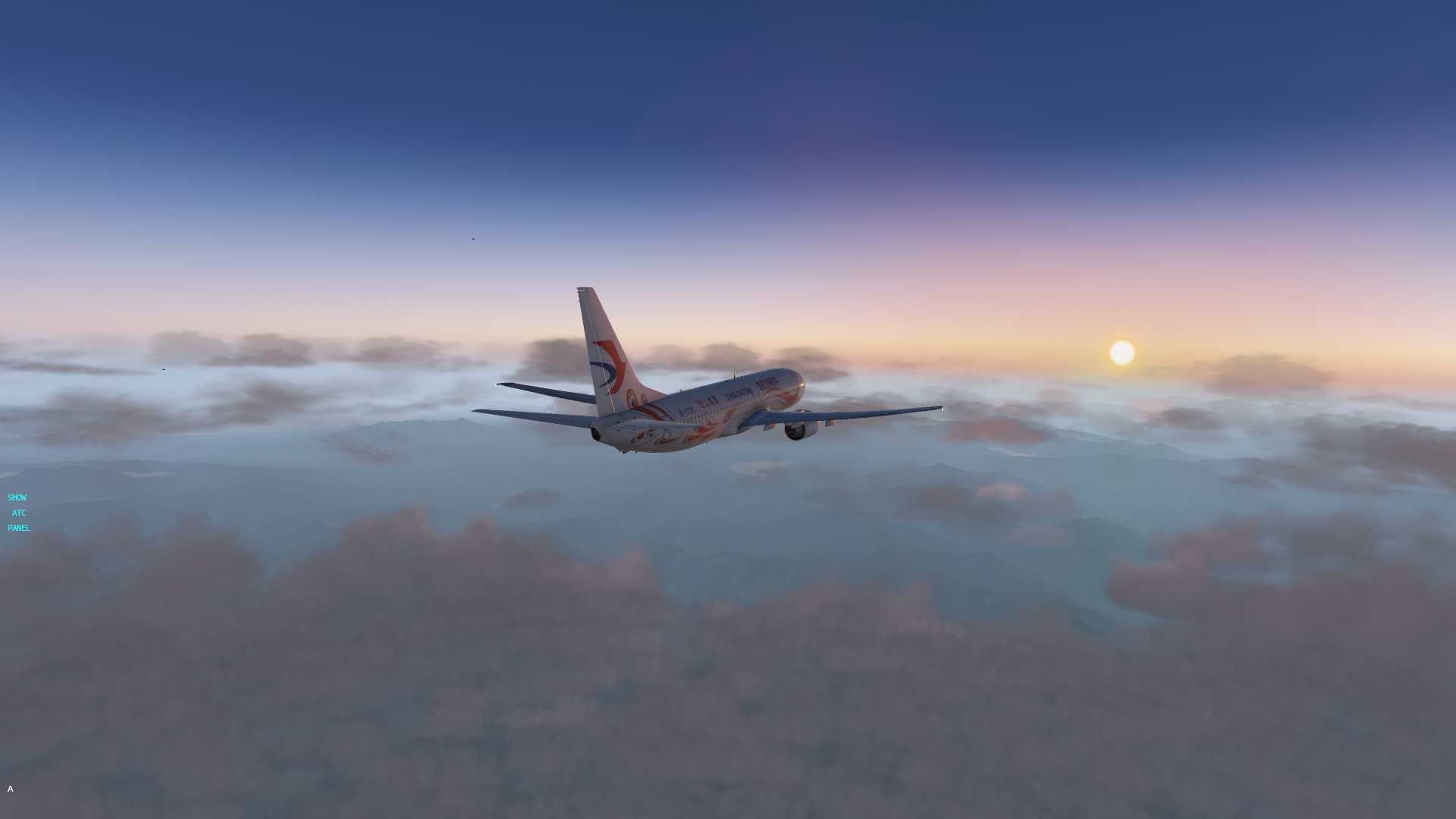 【X-Plane 11】黄昏接近时-2284 