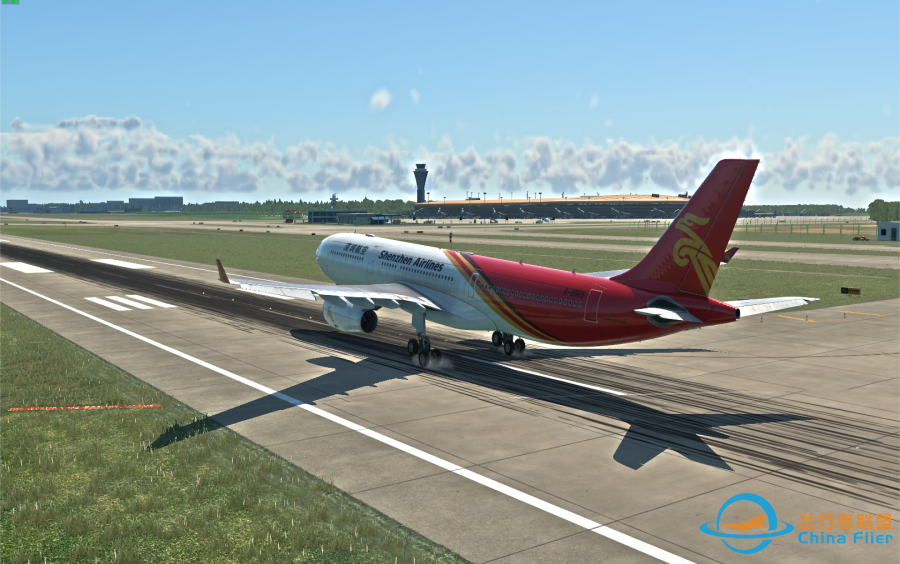 【x-plane12/x-plane11】Realview视角抖动完美兼容XP12,感受来自深航A330的”嘣！“，以及最真实的地面震动效果-1340 