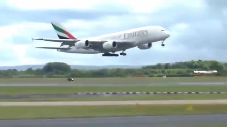 空客A380路过机场降而不落，机长是时候展示蜻蜓点水的技术了。-2972 