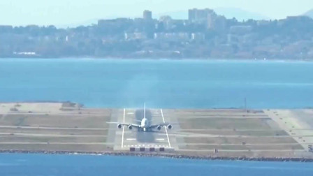 空客A380在尼斯蓝色海岸机场降落，跑道很短！-5531 