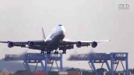 【震撼引擎声】汉莎航空波音747波士顿复飞-4394 