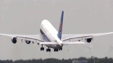 “空客A380与波音B747”并排与先后起飞的过程! 真难得一见的场景-3587 