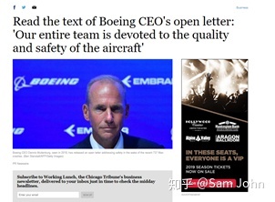 波音（Boeing）CEO就737 Max坠毁的公开信（open letter ...-1953 