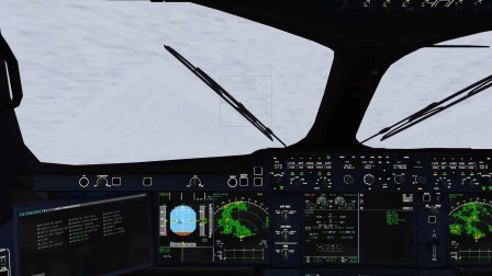 X-Plane11 A350 遭遇恶劣天气-8395 