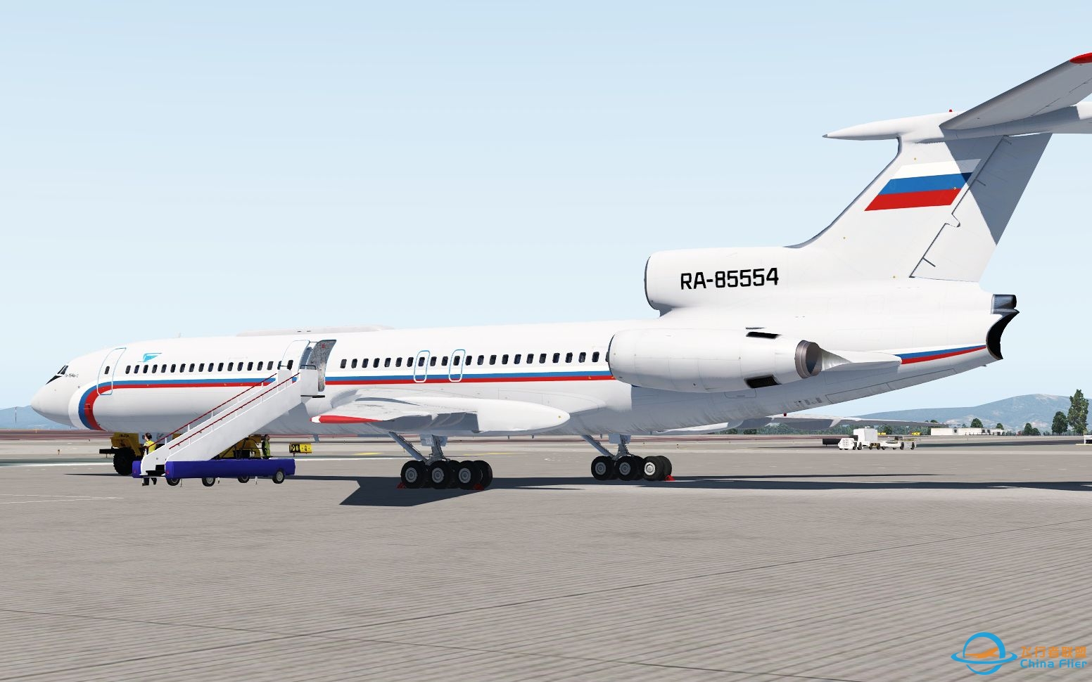 [Xplane11]Tu-154B2落地广州白云20L-5051 