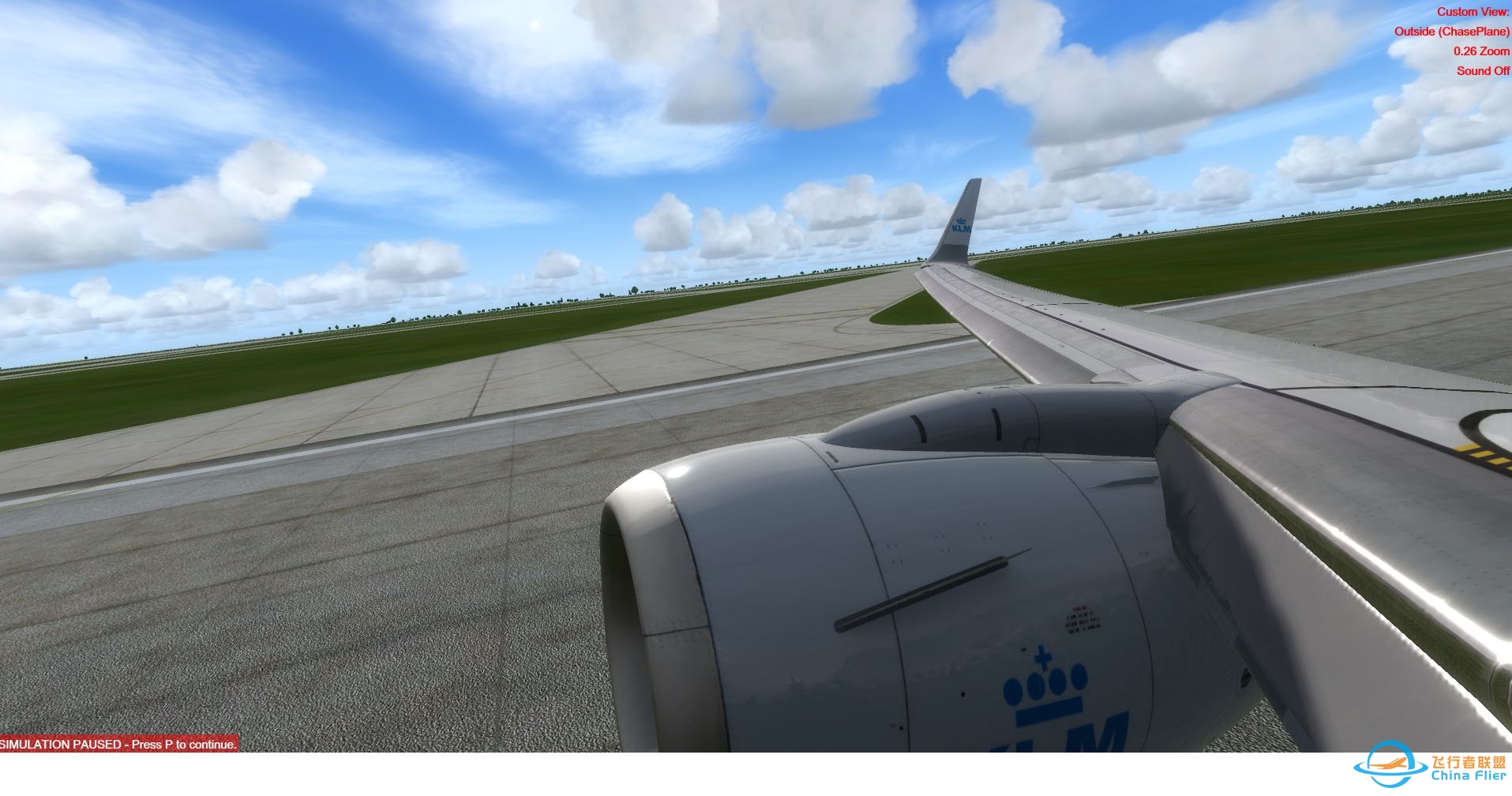 P3Dv4美图 荷航737起飞 不惨白 不灰蒙蒙-5291 