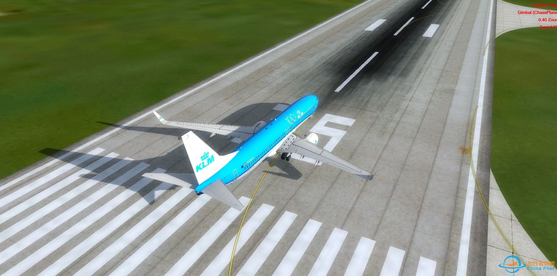 P3Dv4美图 荷航737起飞 不惨白 不灰蒙蒙-5672 