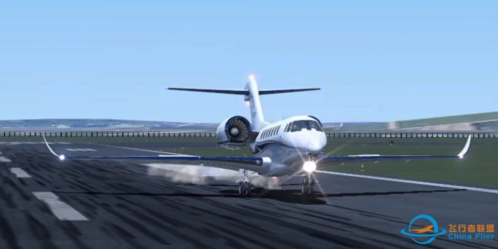 【X-plane10】Citation X公务机超轻史诗级落地-599 