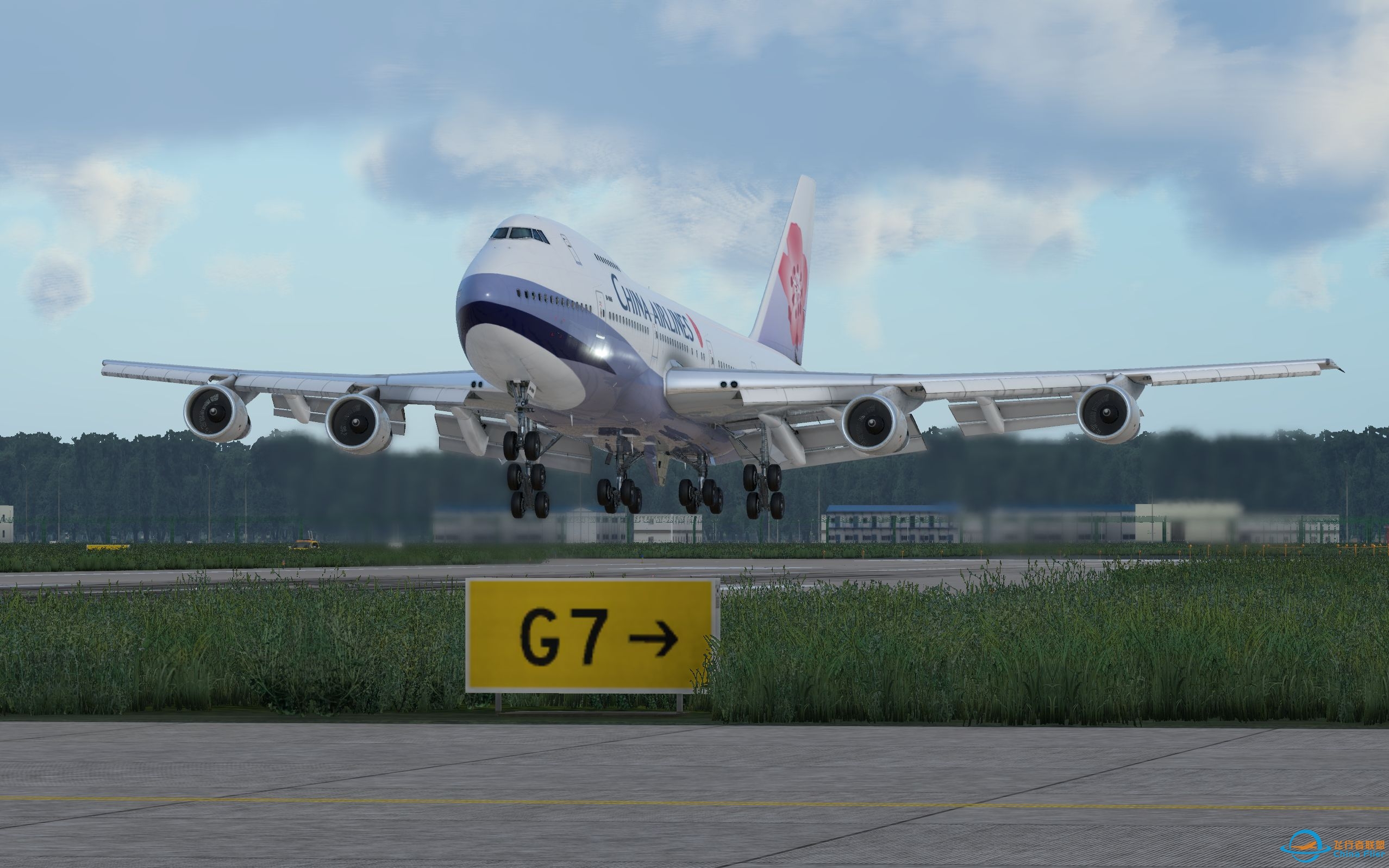 X-Plane 12 Felis 742 ZBAD 落地-3041 