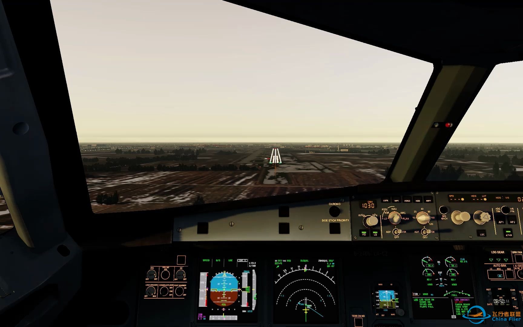 【Prepar3D】黄昏中的大兴机场进近-9505 