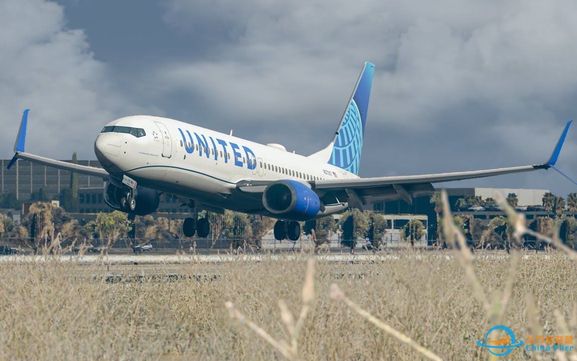 最高画质，中字解说 | X-Plane 11 zibo 737-800飞往洛杉矶-3702 