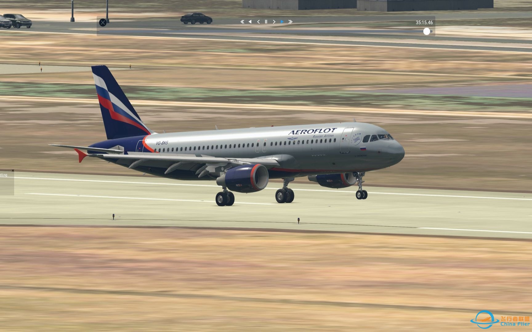 X-Plane 11 FlightFactor A320 直接法则落地-7383 