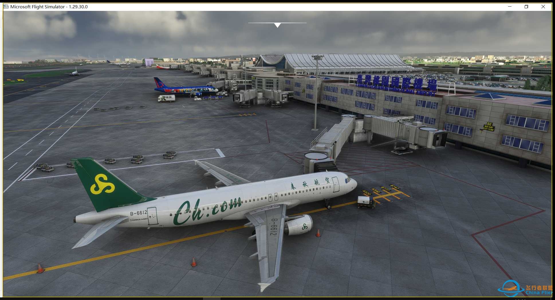 新年之际降落台北桃园机场RCTP-2750 