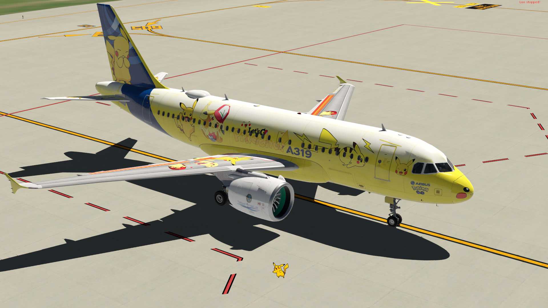 【X-Plane11】空客A319皮卡丘涂装 1.0-3429 