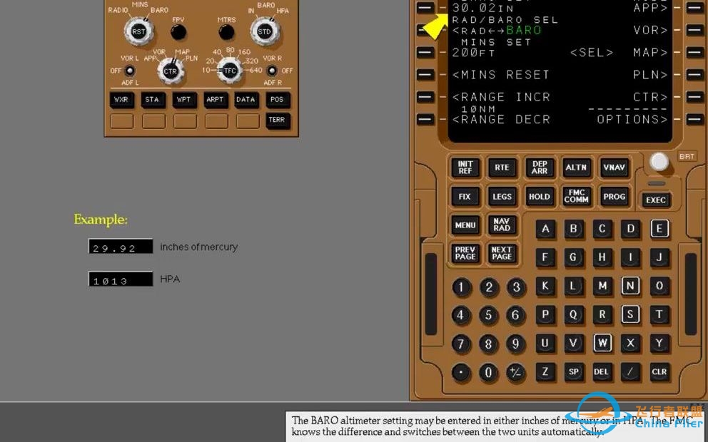 Boeing 777-CBT-39 CDU Control Of EFIS And DSP-5224 