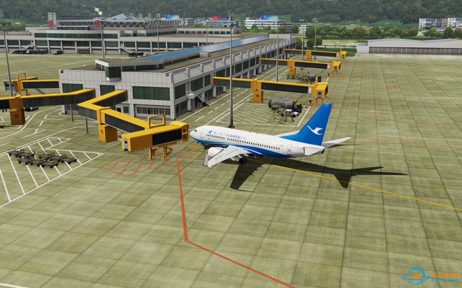 Prepar3D：B737义乌-珠海航班-5491 