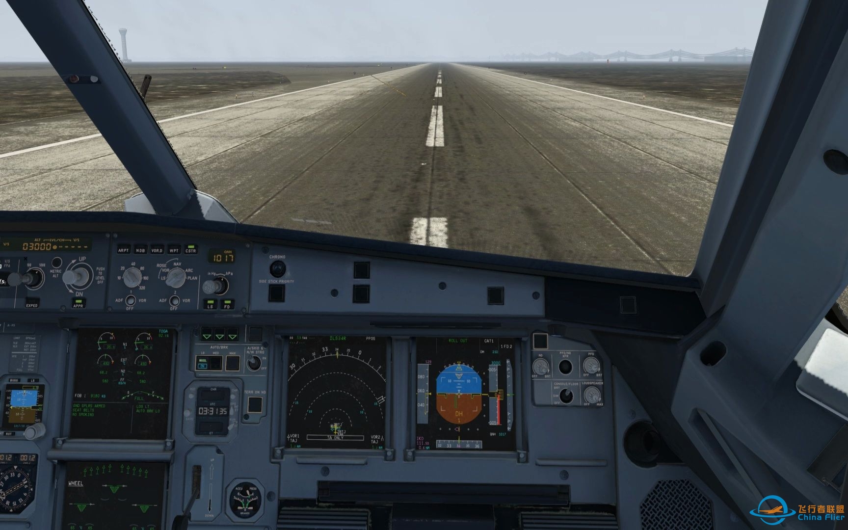 Flightfactor A320U 相对正常的落地演示-4964 