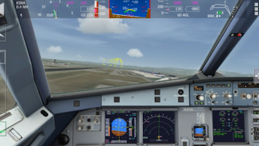 挑战东航A320降落短跑道坤场（Aerofly Fs 2023）-5619 