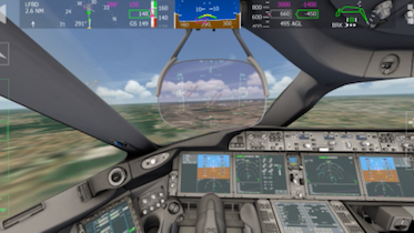 挑战美联航Boeing787-10降落1000米以下跑道（Aerofly FS 2022）-2039 