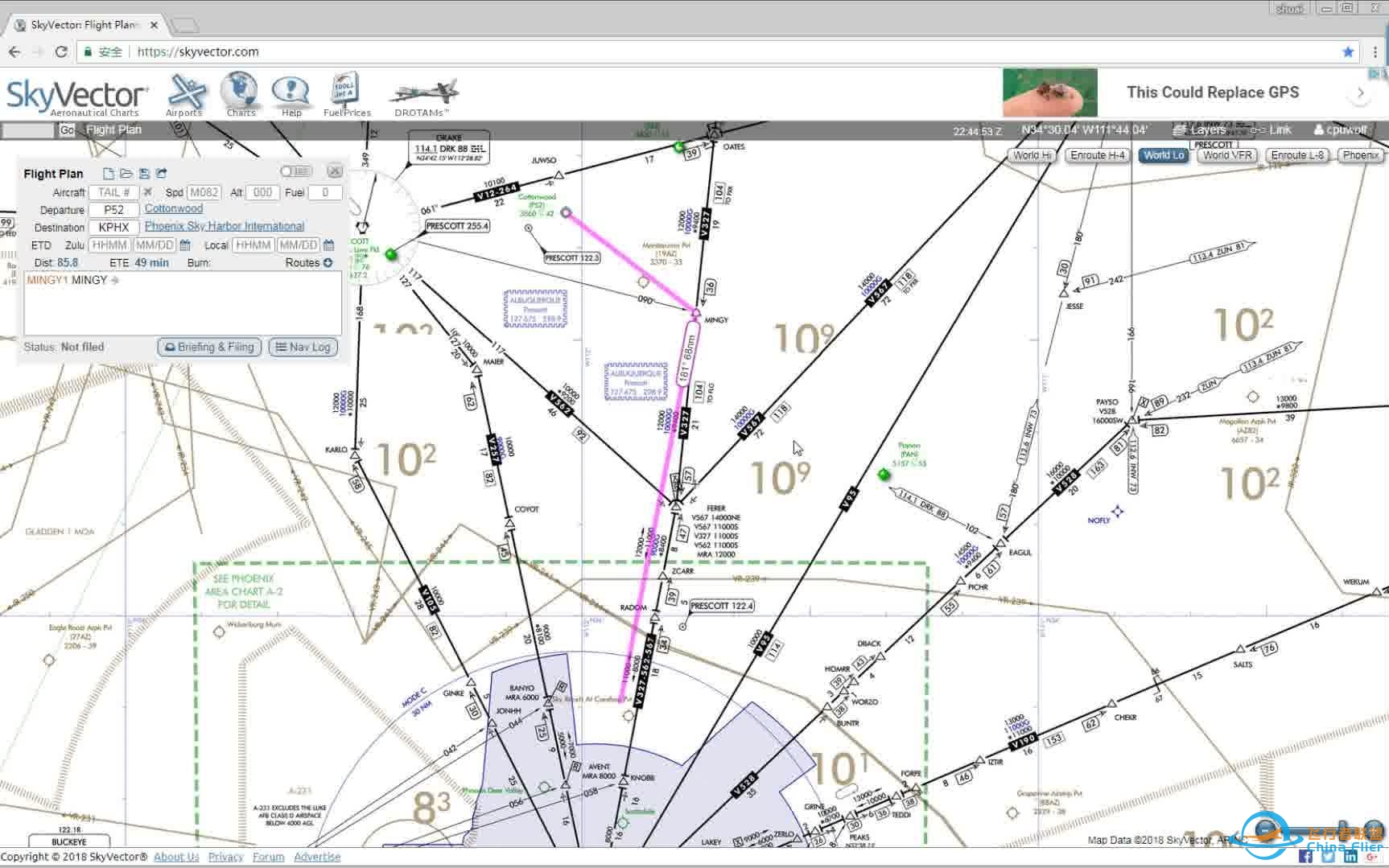 skyvector的使用：航路规划《X-Plane 11》-4392 