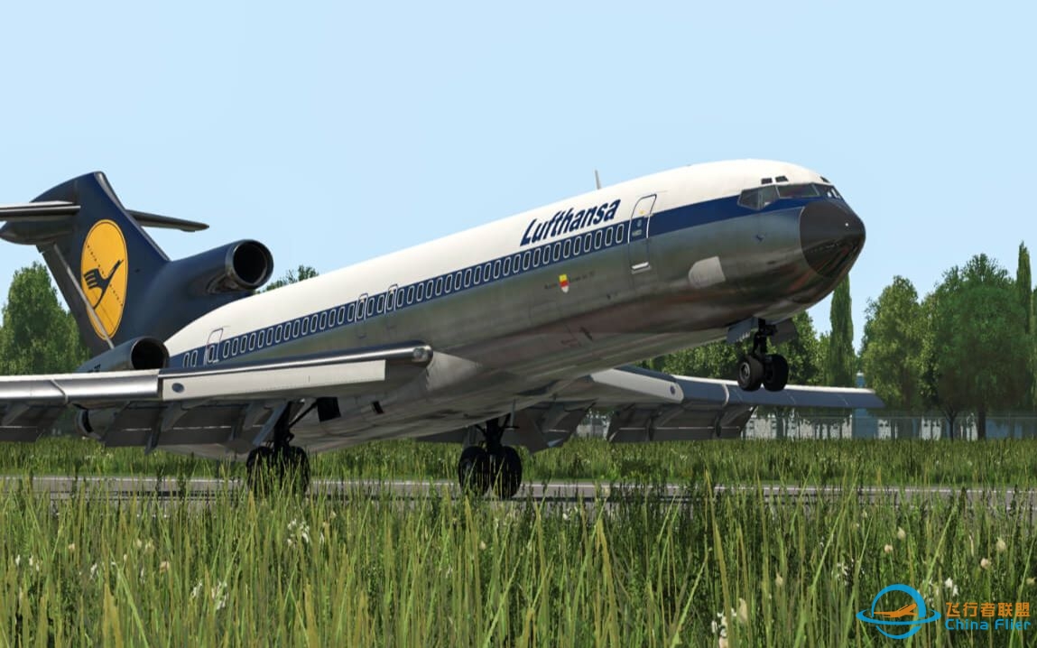 【XPlane】陆空对话&amp;amp;三人机组 波音727航线飞行（EDDM✈LSZA）-8940 