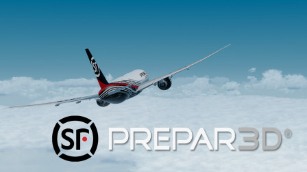 Prepar3D 你好 顺丰快递！顺丰航空77F降落香港赤腊角国际机场-1757 