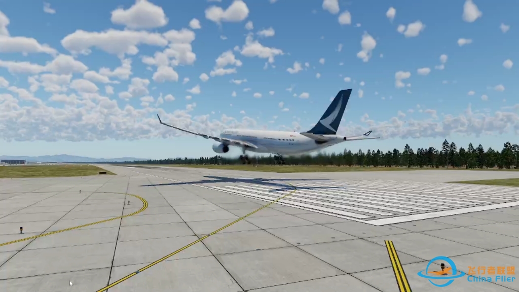 【x-plane12】一架330氢氢地落在了ZBAA-3357 