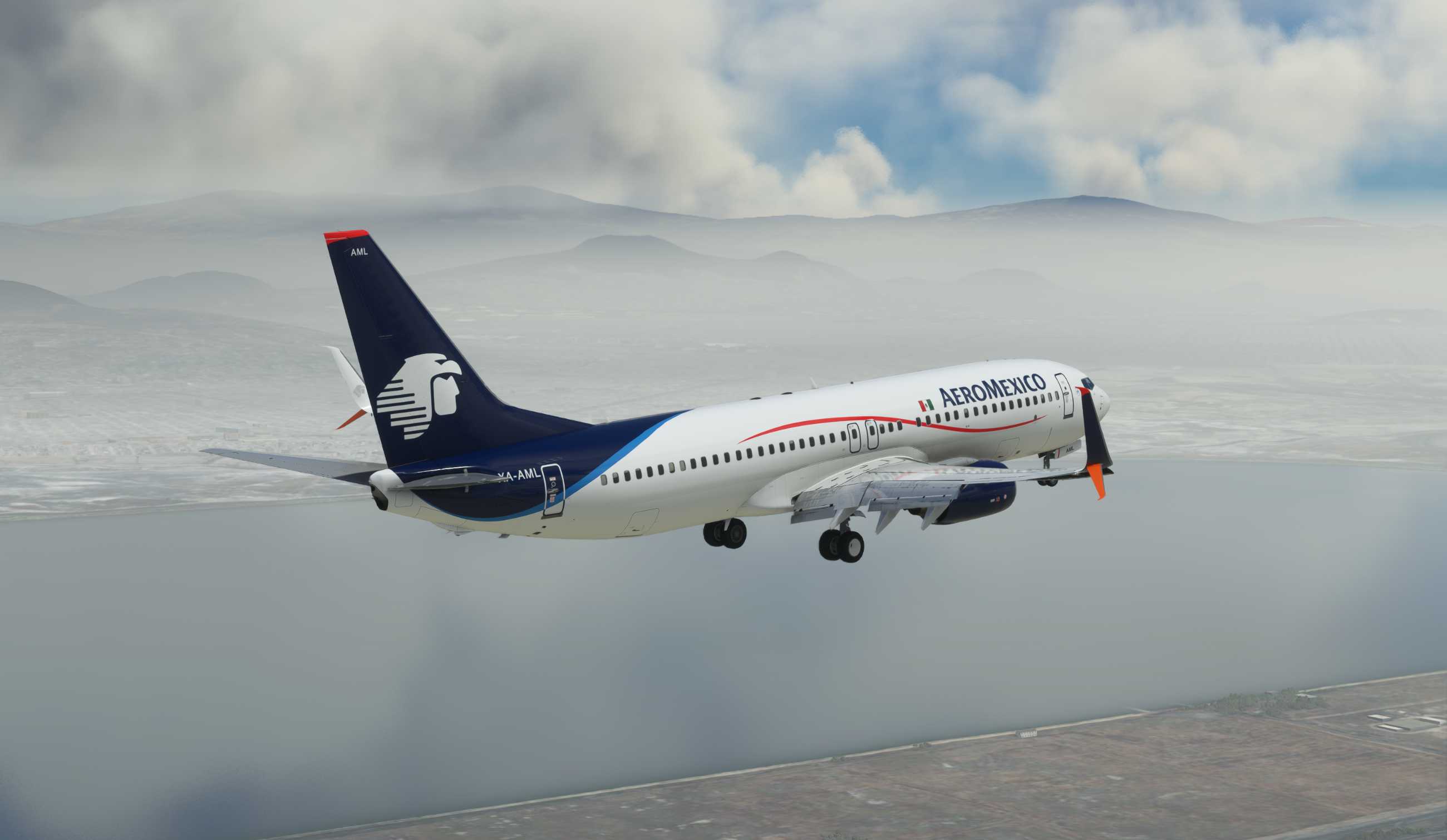 【MSFS】737-800 KLAX-MMMX-8335 