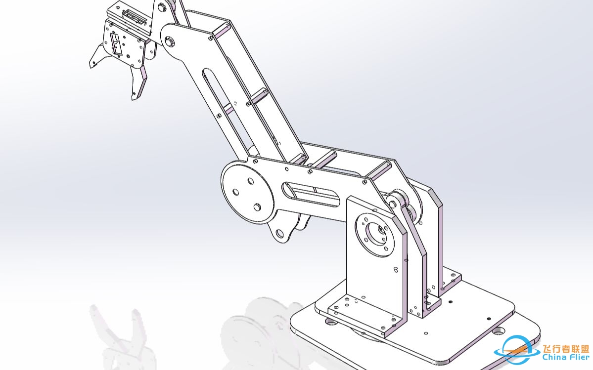 【六自由度车载机械手】-六自由度车载机械手SolidWorks三维造型-SWEDU-8926 