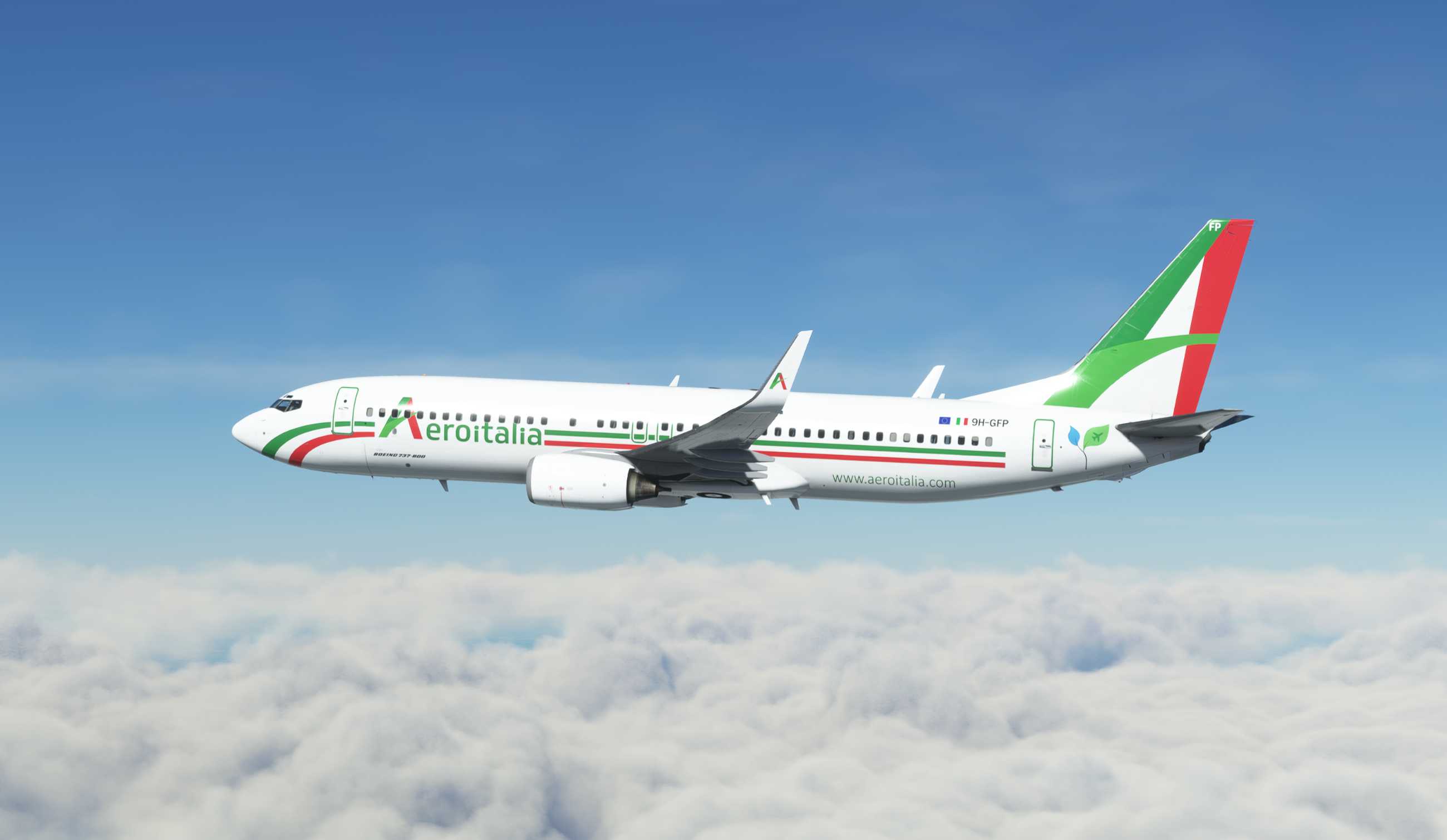 【MSFS】737-800 LSZH-LIMZ-3082 
