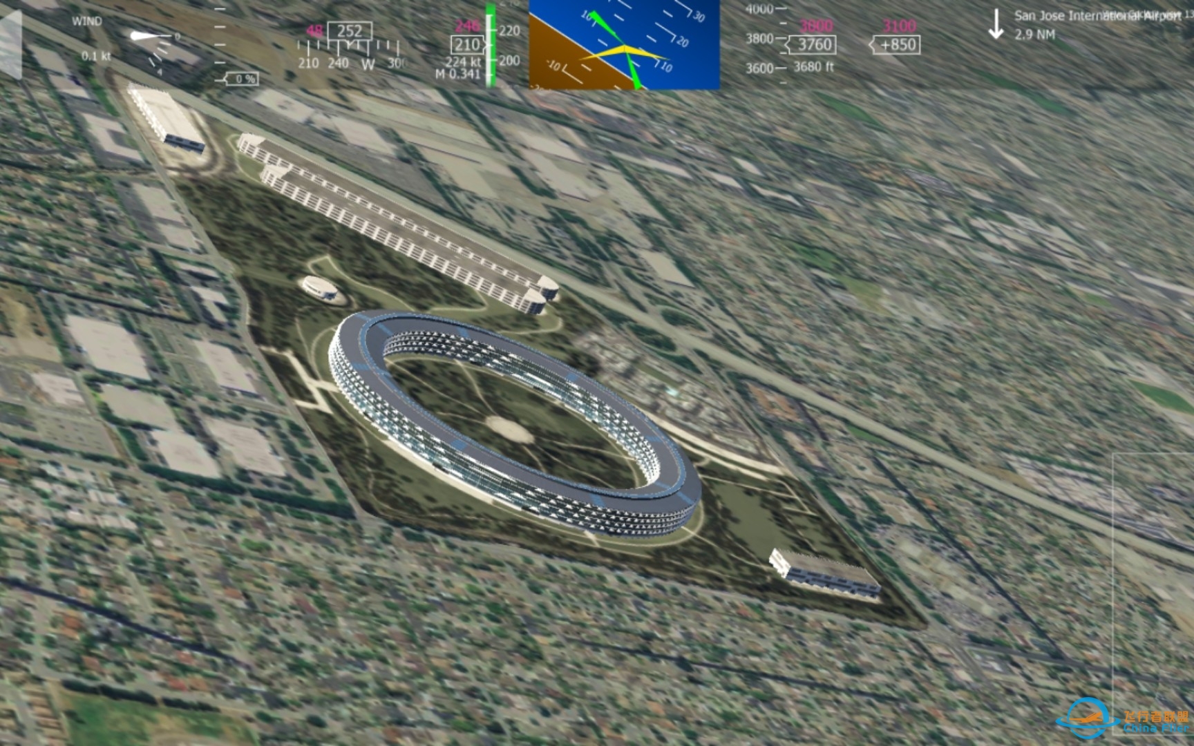 【aerofly fs 2021】如何找到苹果总部？教程来了！-8897 