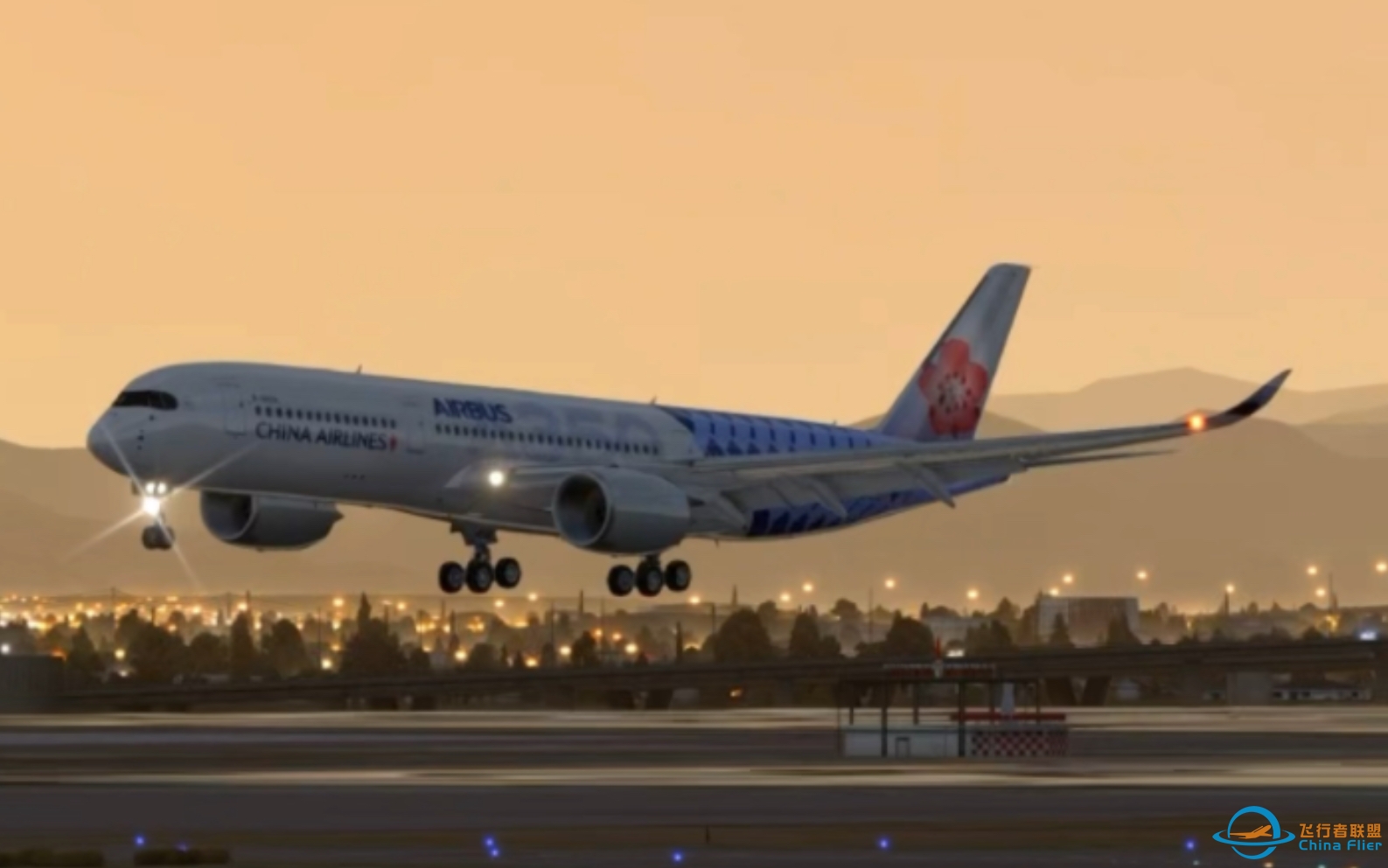 【Xplane11】飞了这么多次A350，依然觉得落地考验手法-8551 