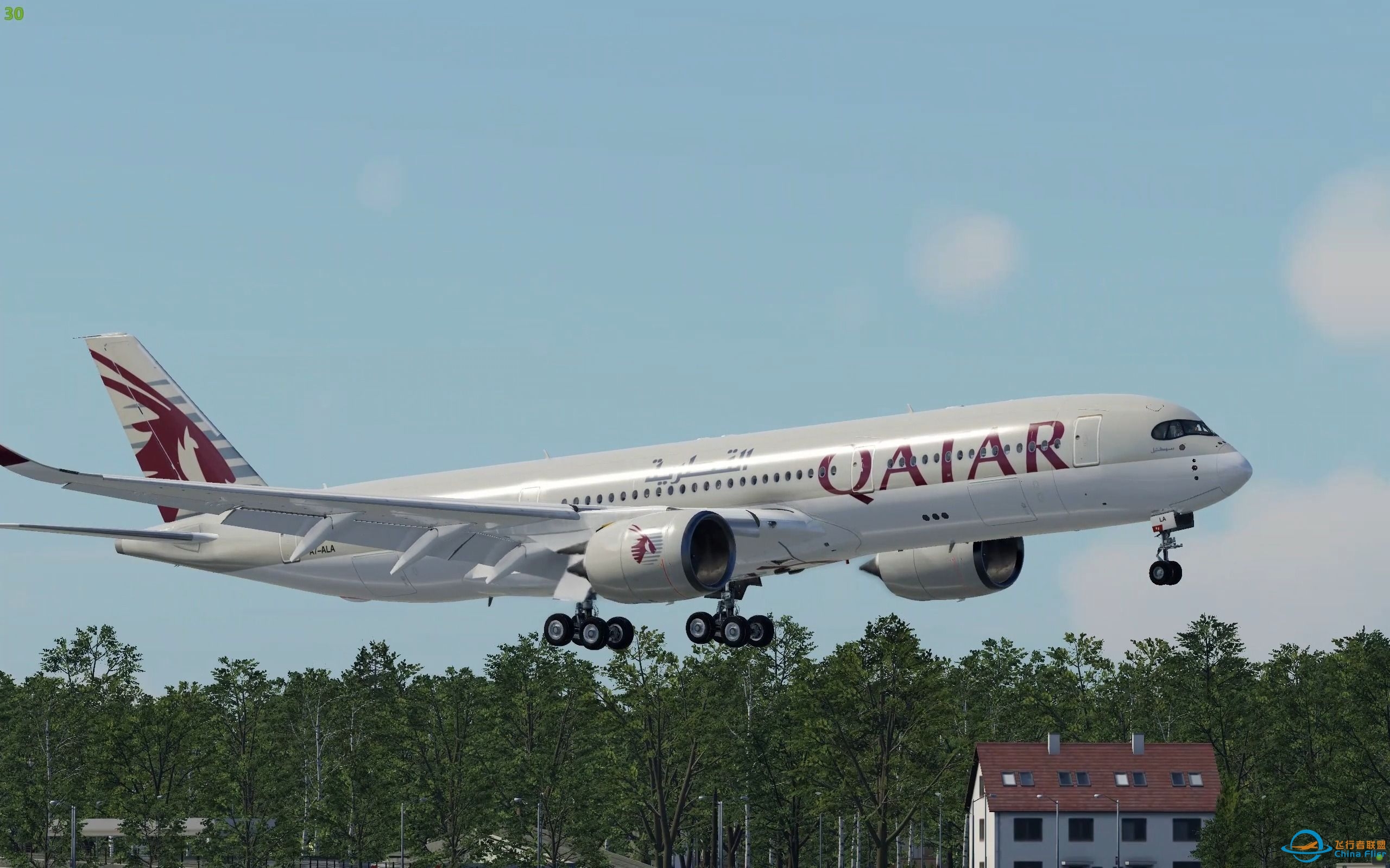 [X-Plane12]萌新A350软着陆丝滑降落LHR-8692 